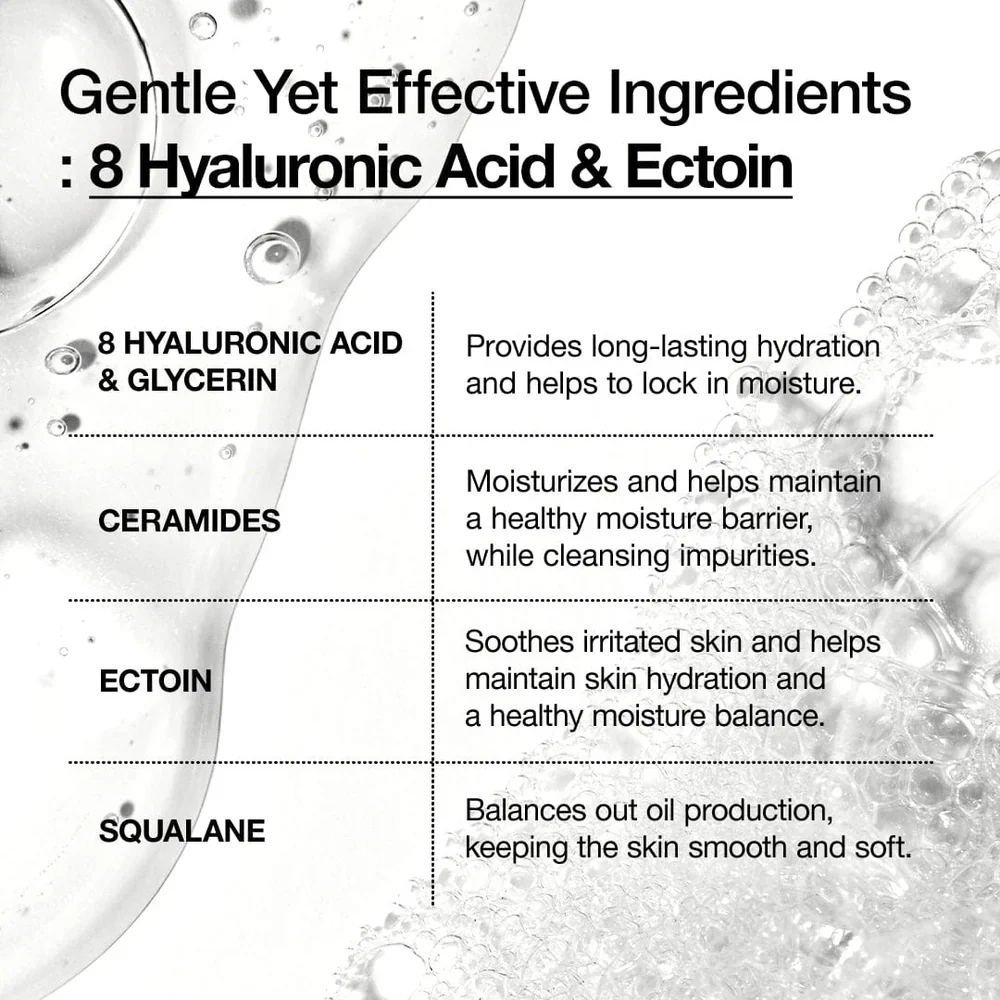 8 Hyaluronic Acid Moisturizing Gentle Gel Cleanser 150ml - Image 4