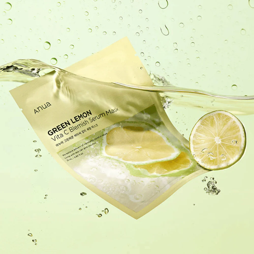Green Lemon Vita C Blemish Serum Mask - Image 2