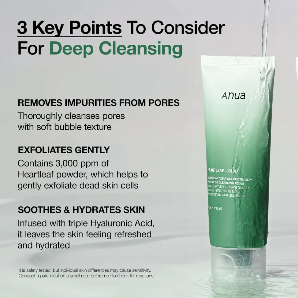 Heartleaf Quercetinol Pore Deep Cleansing Foam 150ml - Image 3