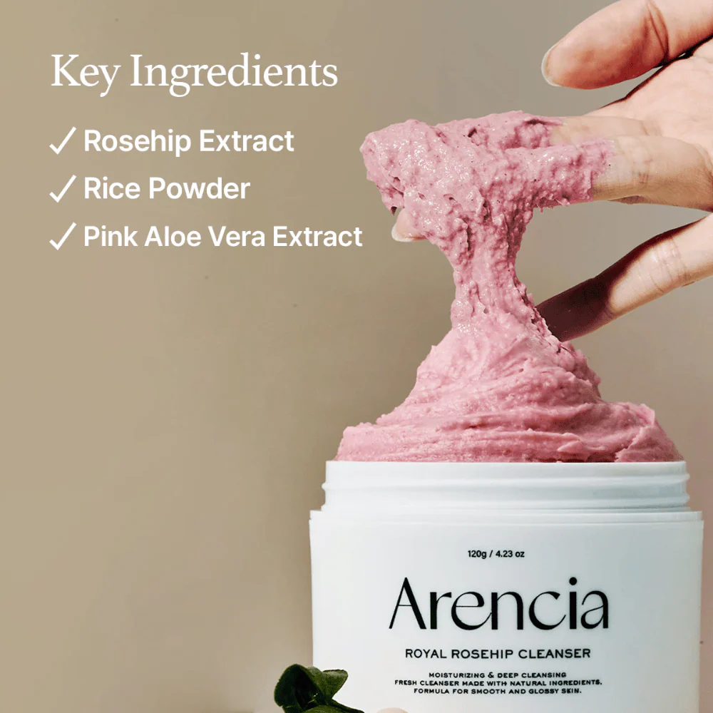 Fresh Rosehip Rice Mochi Cleanser 120g - Image 3