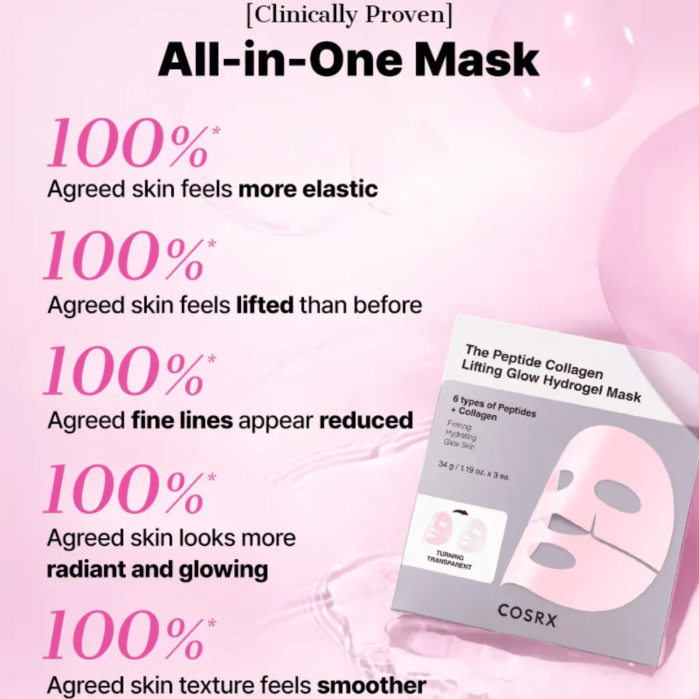 The Peptide Collagen Lifting Glow Hydrogel Mask (3 sheets) - Image 5