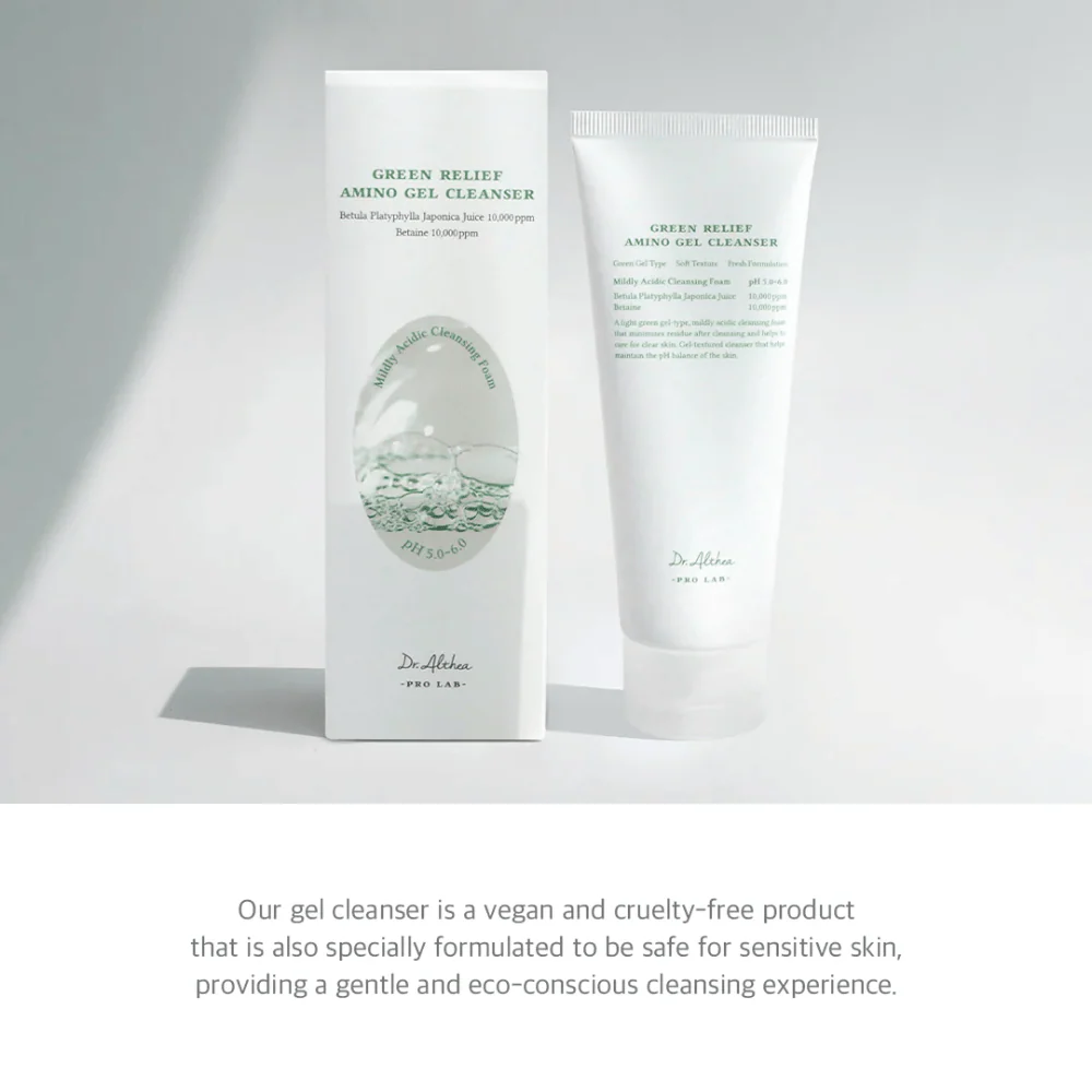 Green Relief Amino Gel Cleanser 100ml - Image 3