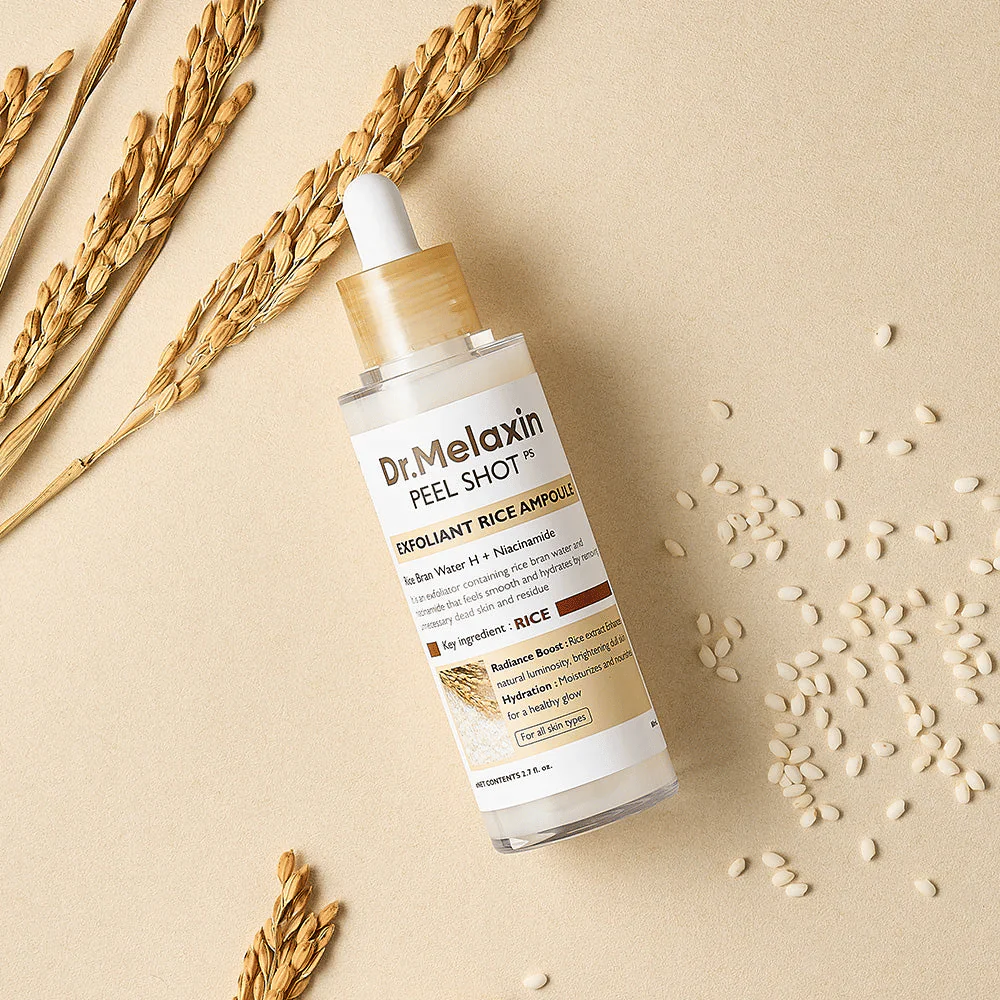Peel Shot Exfoliant White Rice Ampoule 80ml - Image 3
