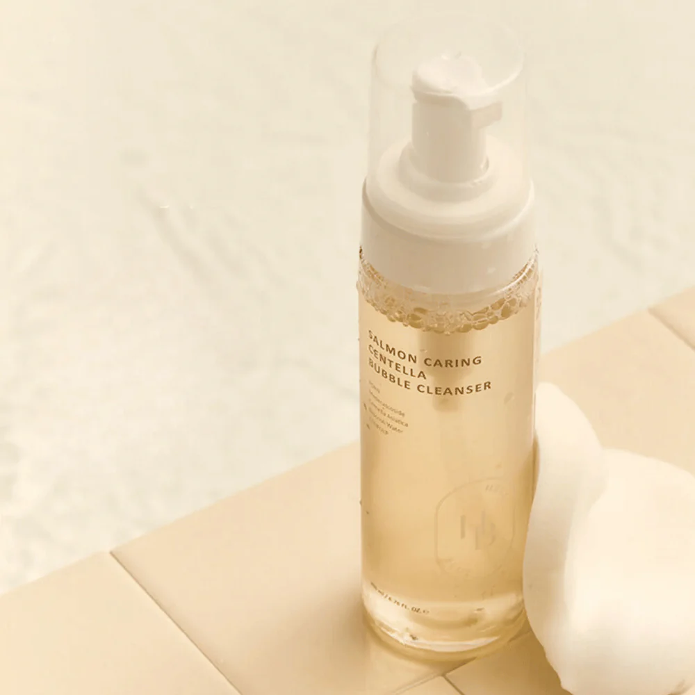 Salmon Caring Centella Bubble Cleanser 200ml - Image 3