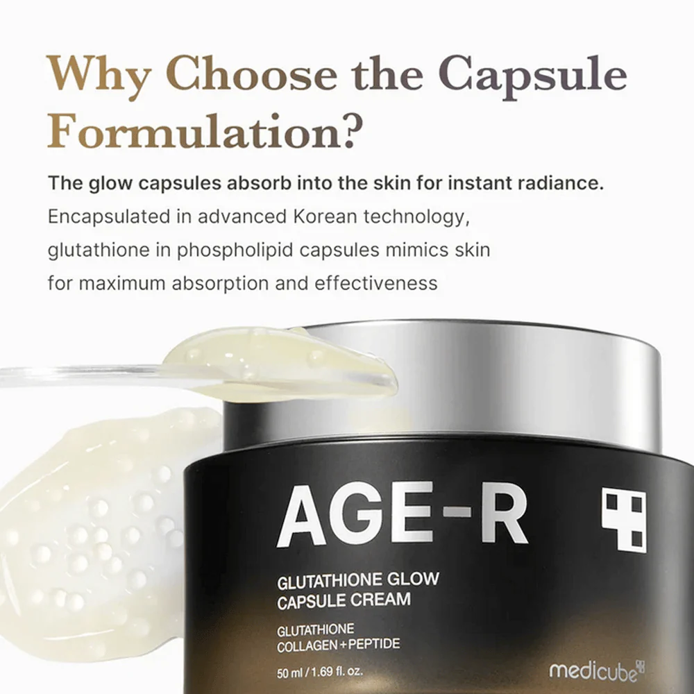 AGE-R Glutathione Glow Capsule Cream 50ml - Image 2