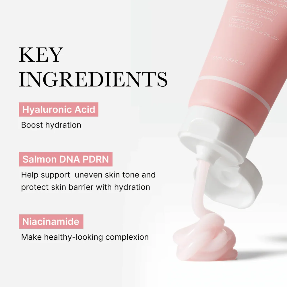 PDRN Pink Hyaluronic Moisturizing Cream 50ml - Image 3