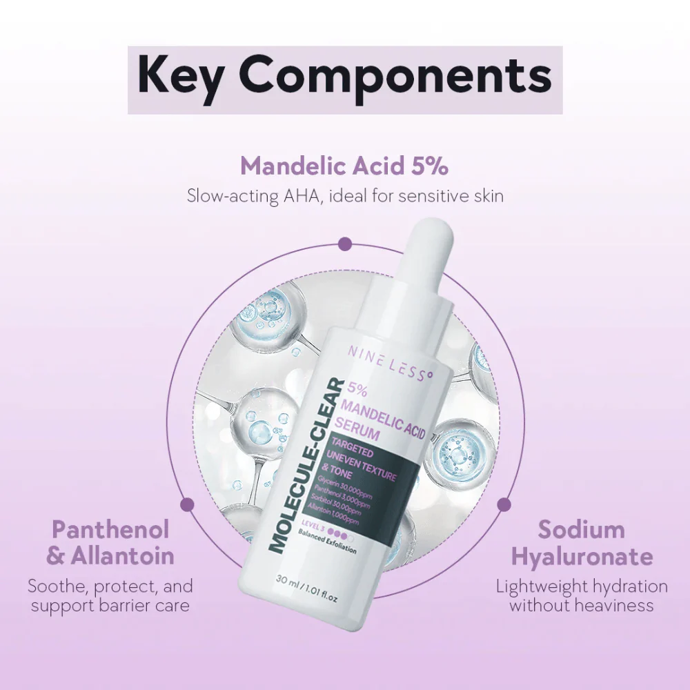 Molecule-Clear 5% Mandelic Acid Serum 30ml - Image 3
