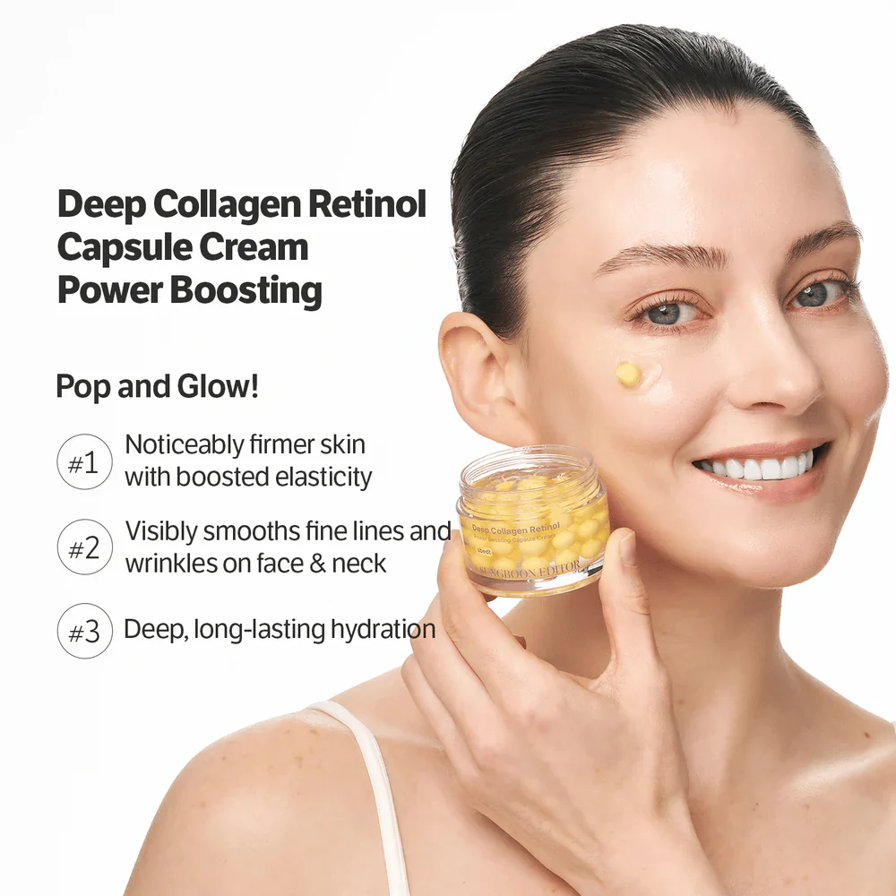 Deep Collagen Retinol Power Boosting Capsule Cream 50ml - Image 3