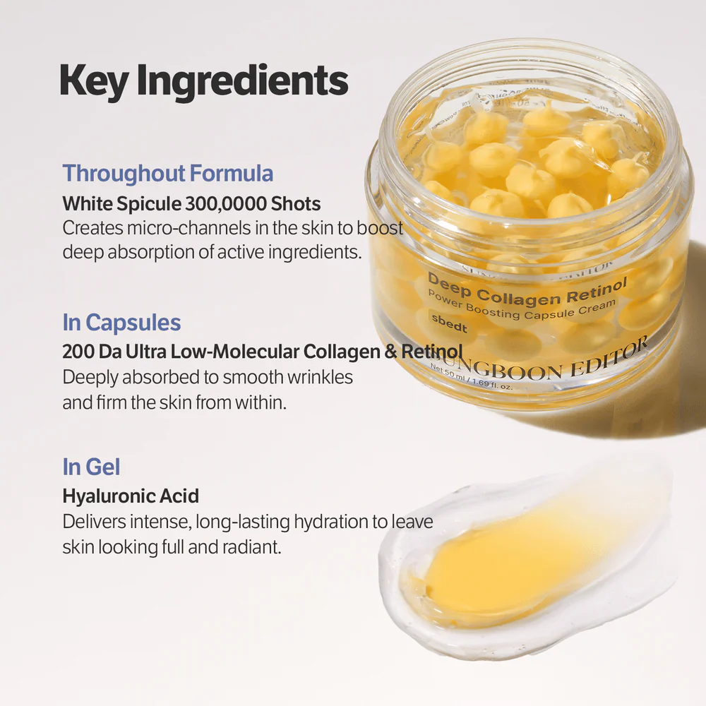 Deep Collagen Retinol Power Boosting Capsule Cream 50ml - Image 4