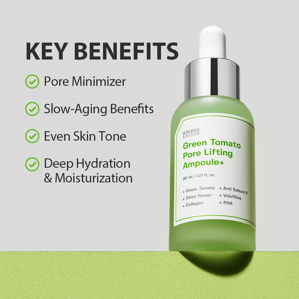 Green Tomato Pore Lifting Ampoule+ 30ml - Image 4